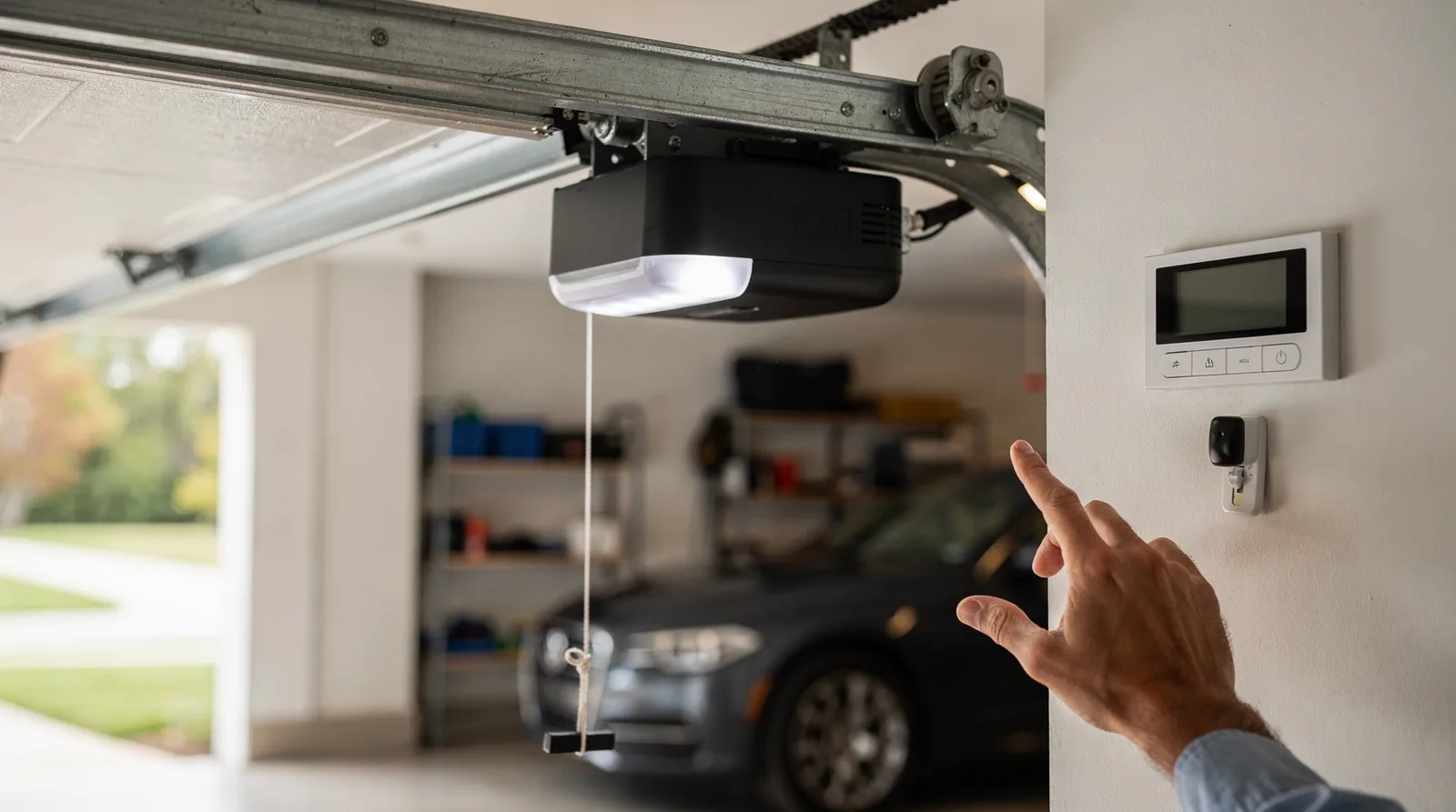 Battery backup is a critical feature, allowing the opener to function during power outages