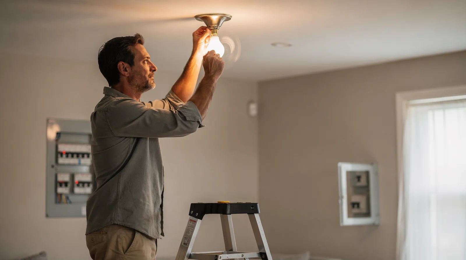 Garage door opener lights serve two jobs at once—lighting the garage and signaling problems through