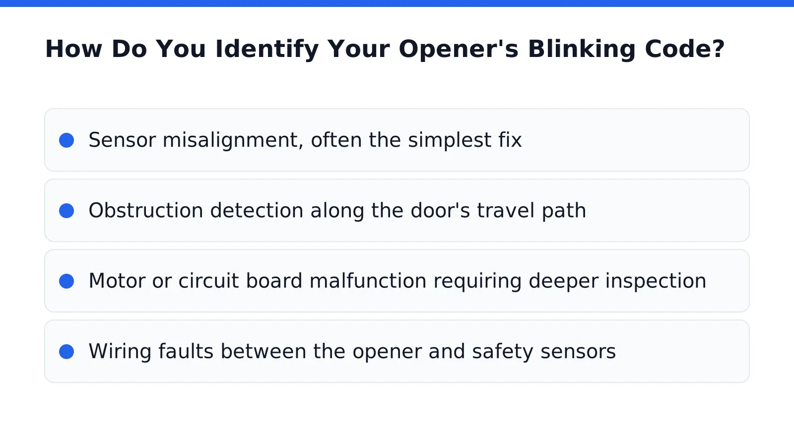 How Do You Identify Your Opener's Blinking Code